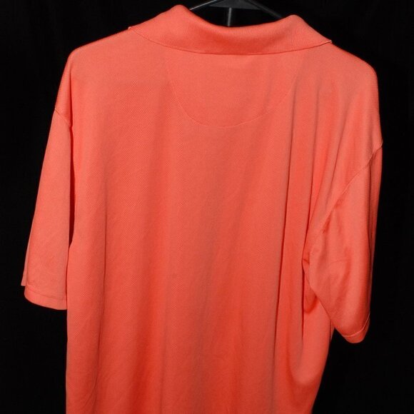 Real Tree XL POLO Men's Short Sleeve Shirt Salmon Golf Activewear EUC - Picture 2 of 3